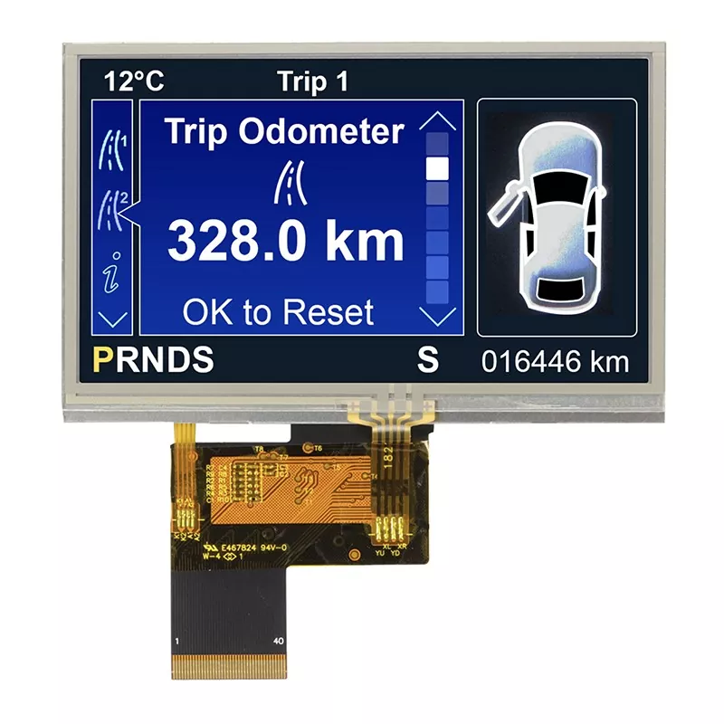 4.3 инча 480x272 Резистивен TOFT TFT модул